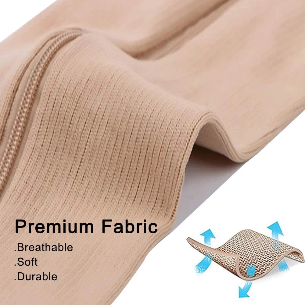 Zipper Compression Socks,15-20 mmHg Knee High Compression Socks for Men Women,Close Toe Support Socks for Varicose Veins,Edema