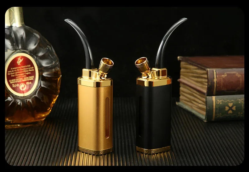 2026 New Hookah Bottle Personalized Engraving Pattern Portable Gift for Men's Thick Medium and Thin Tobacco 4 Water Bucket Pot
