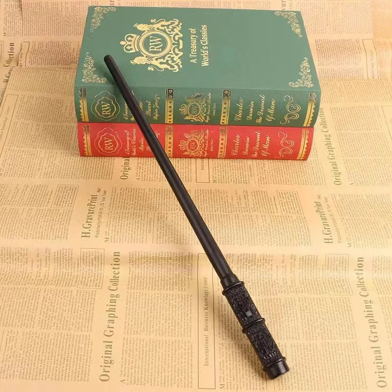 Harry Potter Professor Snape Style Magic Wand Anime Cosplay Toy Metal Core Plastic Stick Children Decoration Accessory for Kids
