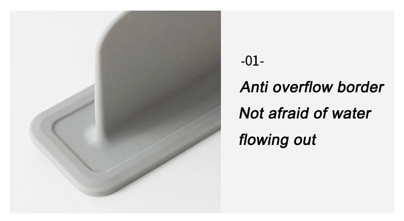 Silicone Sink Baffle Splash Guard Protect Cloth From Splashing Water Baffle Splash Protector For Washing Dishes Faucet Kitchen