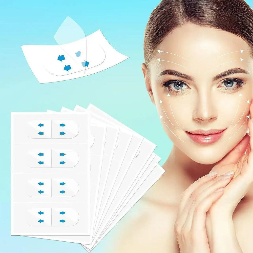 400pcs Lifting Up Face Stickers Invisible Transparent Thin Face Contours Patche Chin Lift Tools V-Shape Face Skin Adhesive Tape