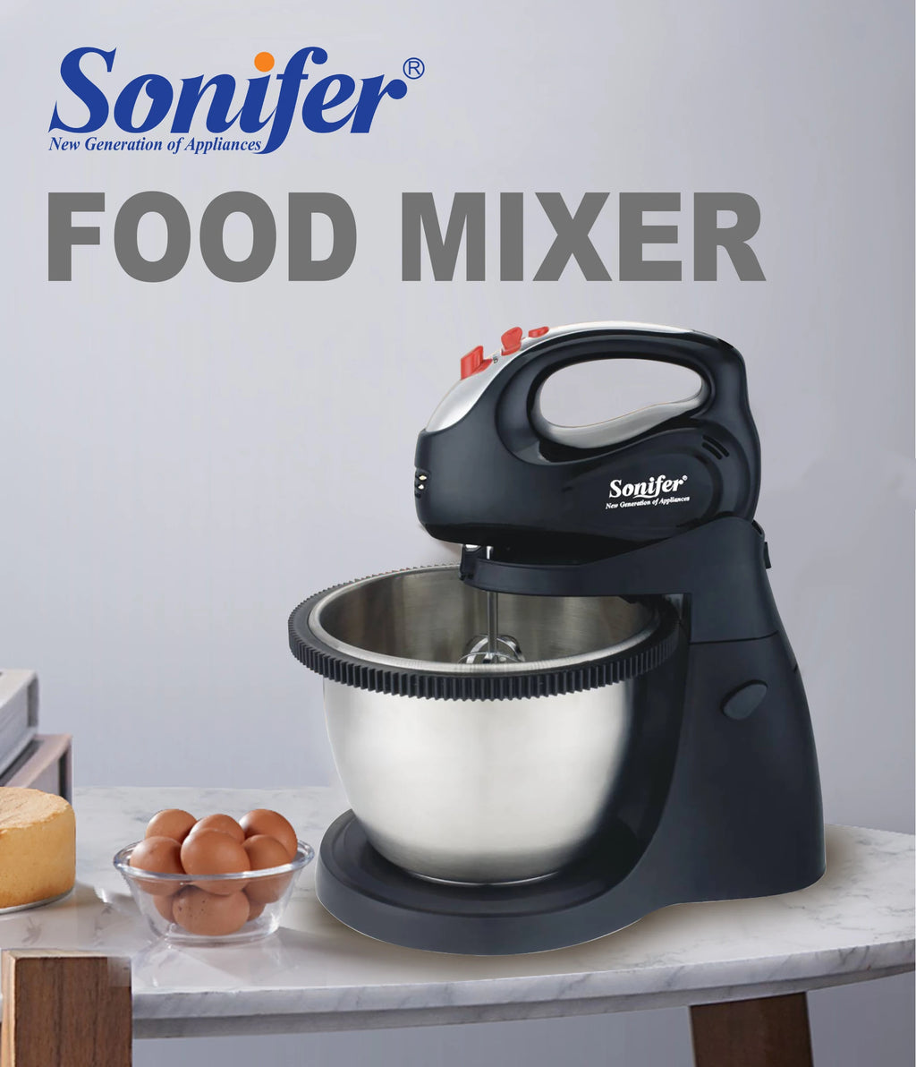 Stand Mixer Professional Kitchen Aid Chef Machine 250W Food Blender Cream Whisk Cake Dough Mixers With 3L Bowl Charm Sonifer