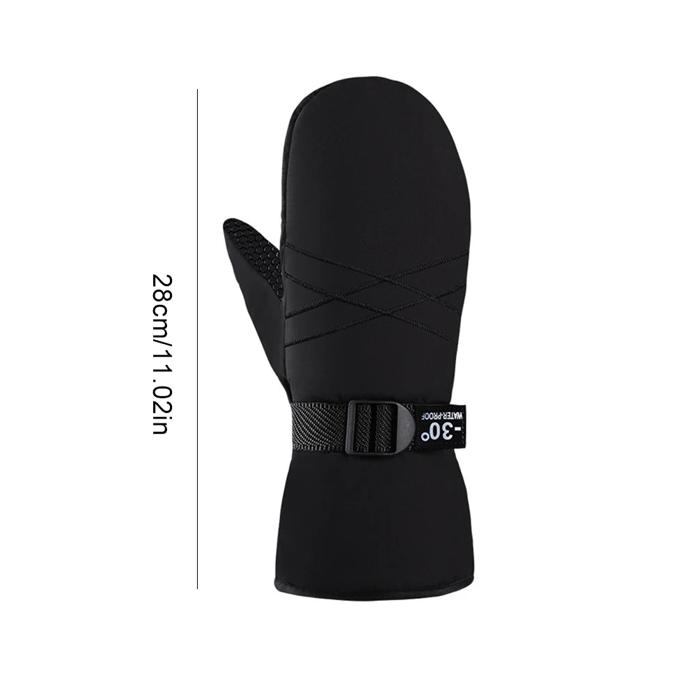 Ski Mittens Waterproof Winter Thermal Touch Screen Gloves Windproof Cycling/Snowboard Gloves Cold Weather Gloves for Outdoor