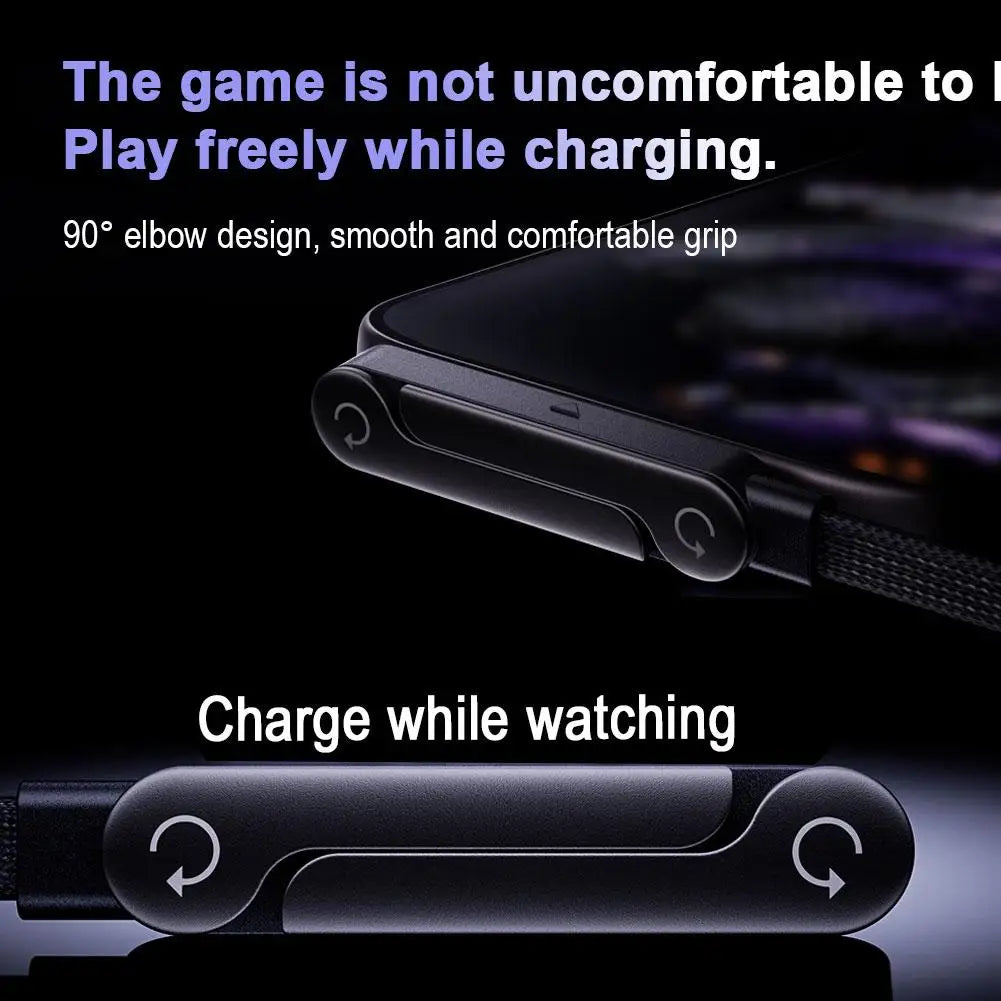 240/65w Fast Charging Foldable Bracket Data Cable 2-in-1 Data Wire Foldable Phone Tablet Stand Type-C to Type-C /USB-A to Type-C
