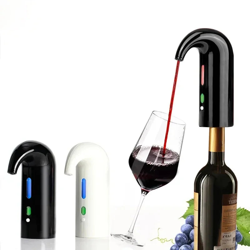 Zai Xiao USB Rechargeable Electric Wine Pourer Wine Aerator Portable Pourer Instant Wine Decanter Dispenser Pump One-Touch Autom