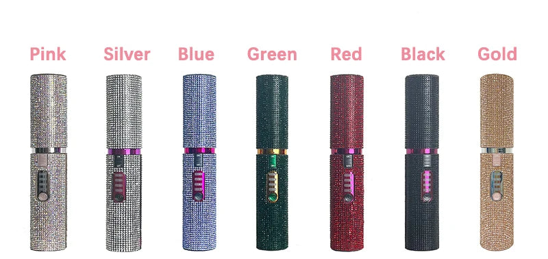 2-IN-1 Electric USB Hair Straightener Curler Fashion Colored Diamond  Design Wireless Travel Hair Straightening Styler Brush
