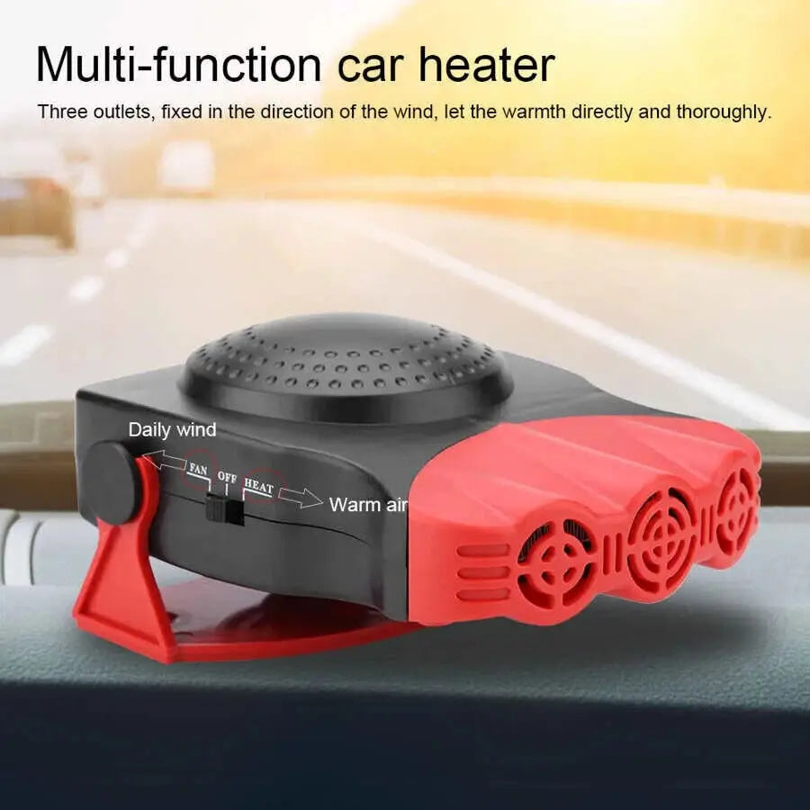 12V Car Electric Heating Fan Multifunctional Car Windshield Defroster Defogging Defrosting Heating Fan Car Heating Accessories