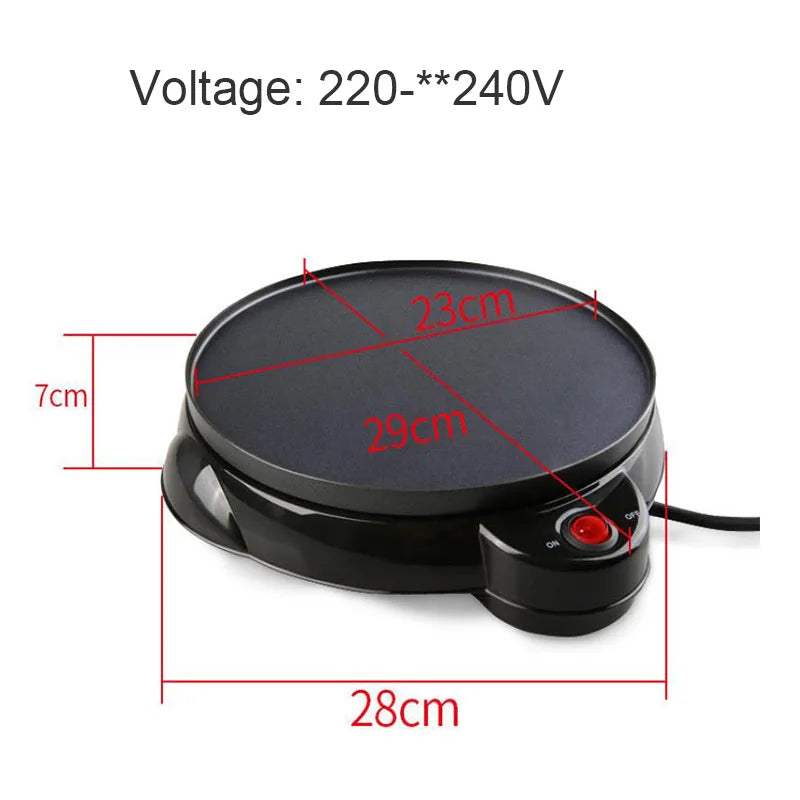 220V 2000W / 650W Kitchen Electric Crepe Maker Paratha Chapati Flat Bread Pizza Tortilla Maker Cooking Tools Appliance Bakeware
