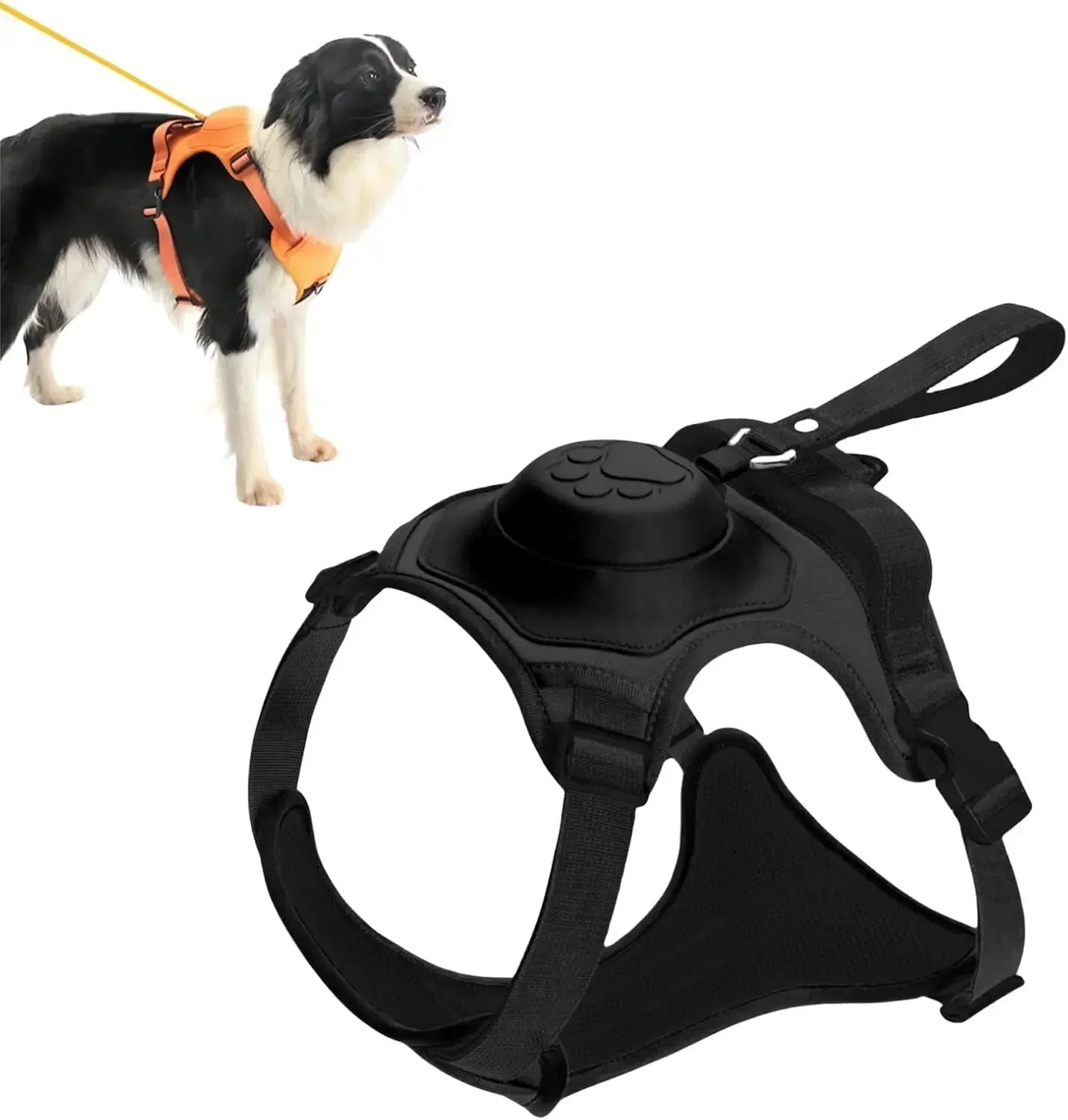 Dogs Explosion-proof Punch Breathable Dog Collar Harness for Small Medium Large Adjustable Pet Harness Vest Outdoor Training