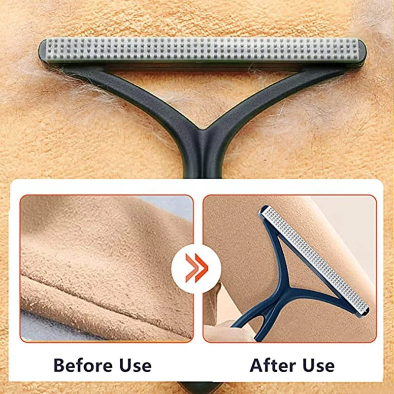 Silicone Double Sided Pet Hair Remover Lint Remover Clean Tool Shaver Sweater Cleaner Fabric Shaver Scraper for Clothes Carpet
