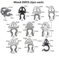 20 PCS Car Fastener Hood Bonnet Prop Rod Support Clip nylon plastic retainer for Toyota Nissan Benz Hyundai Honda