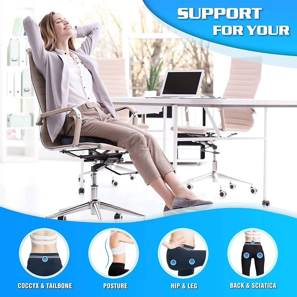 Gel Orthopedic Memory Cushion,U-shaped Seat Cushion for Home Office Coccyx Orthopedic Chair Cushion,Protect Healthy