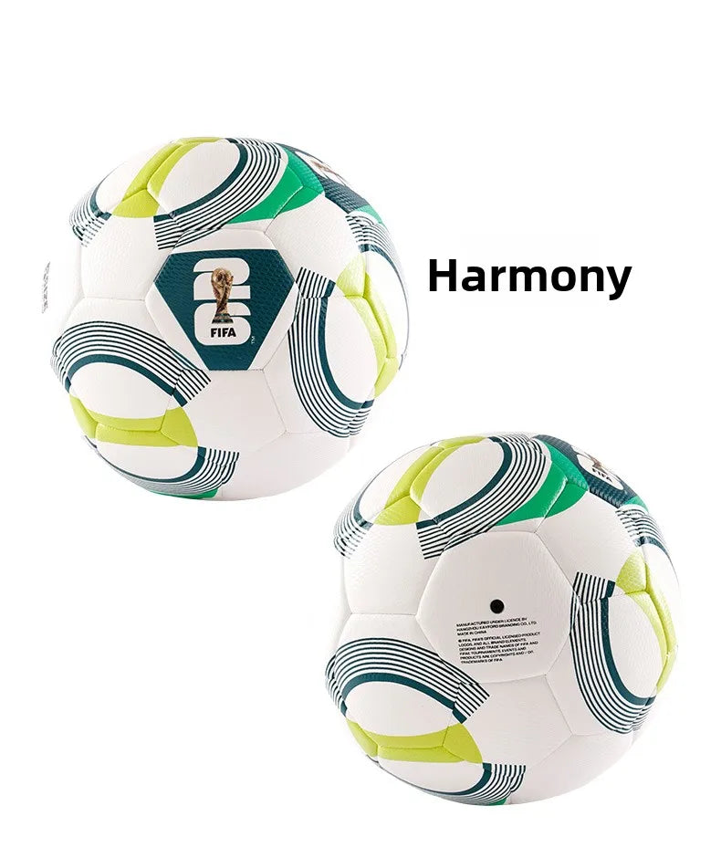 FIFA 2026 World Cup USA Canada Mexico Size 5 Soccer Ball Official Match Training for Adults Youth Students Wear-Resistant PU