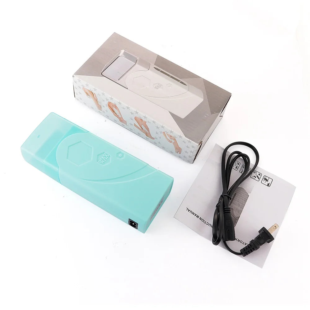 40W Roll On Depilatory Wax Heater Machine Portable Wax Cartridge Hair Removal Cream Heating Device Home Epilator Waxing Warmer