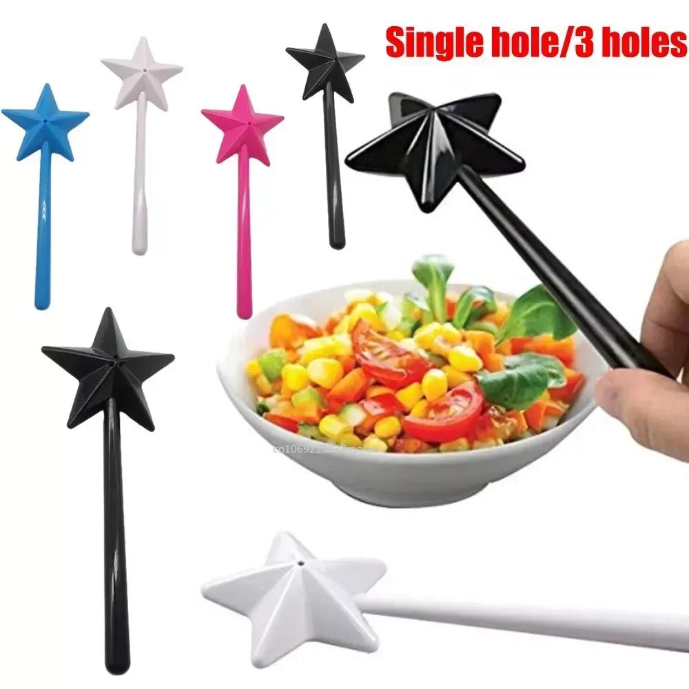 Portable Salt Pepper Shakers  Refillable Magical Star Wand Spice Dispenser Seasoning Shaker Set Kitchen & Dining BBQ Supplies바비큐