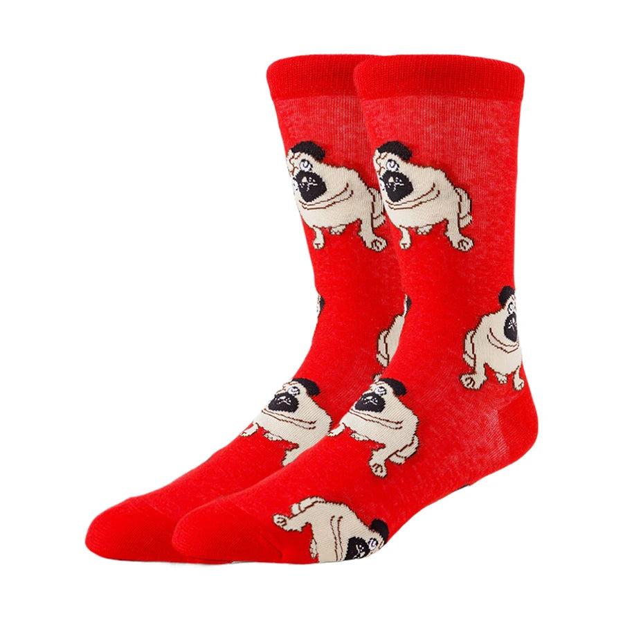 10/20/30Pairs random color happy socks men women crew socks novelty funny  street fashion animal  designer