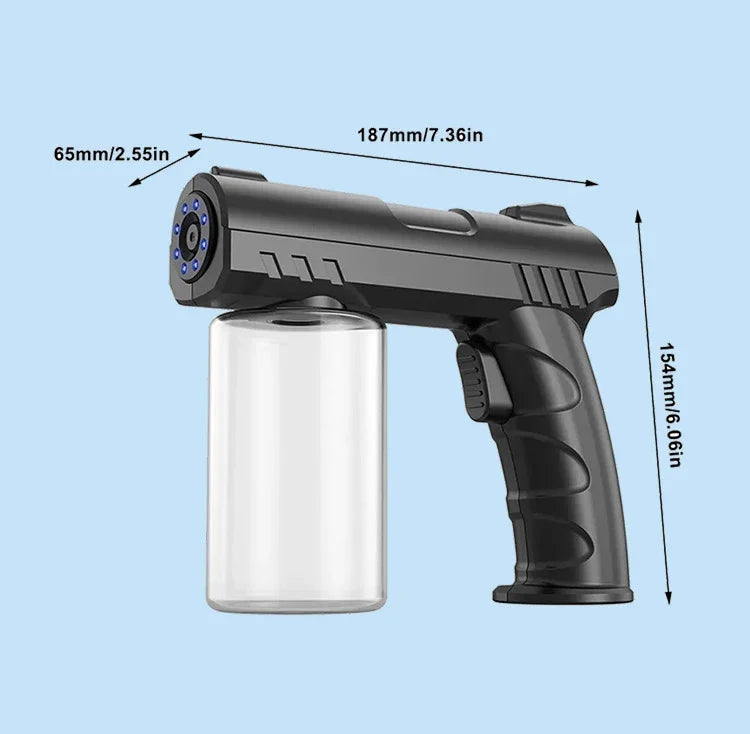 NEW Style 280Ml Barber Sprayer Bottle Wireless Electric USB Nano Blue Light Steam Spray Gun Garden House