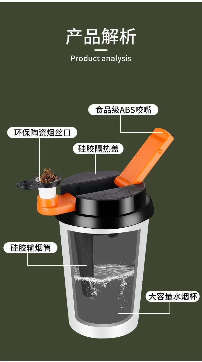 New Portable Coarse, Medium and Fine Four-purpose Filter, Washable Cigarette Cup and Pipe Holder