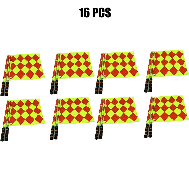 2/4/8/16Pcs World Soccer Referee Flag Fair Play Sports Match Football Linesman Europe Flags Referee Equipment