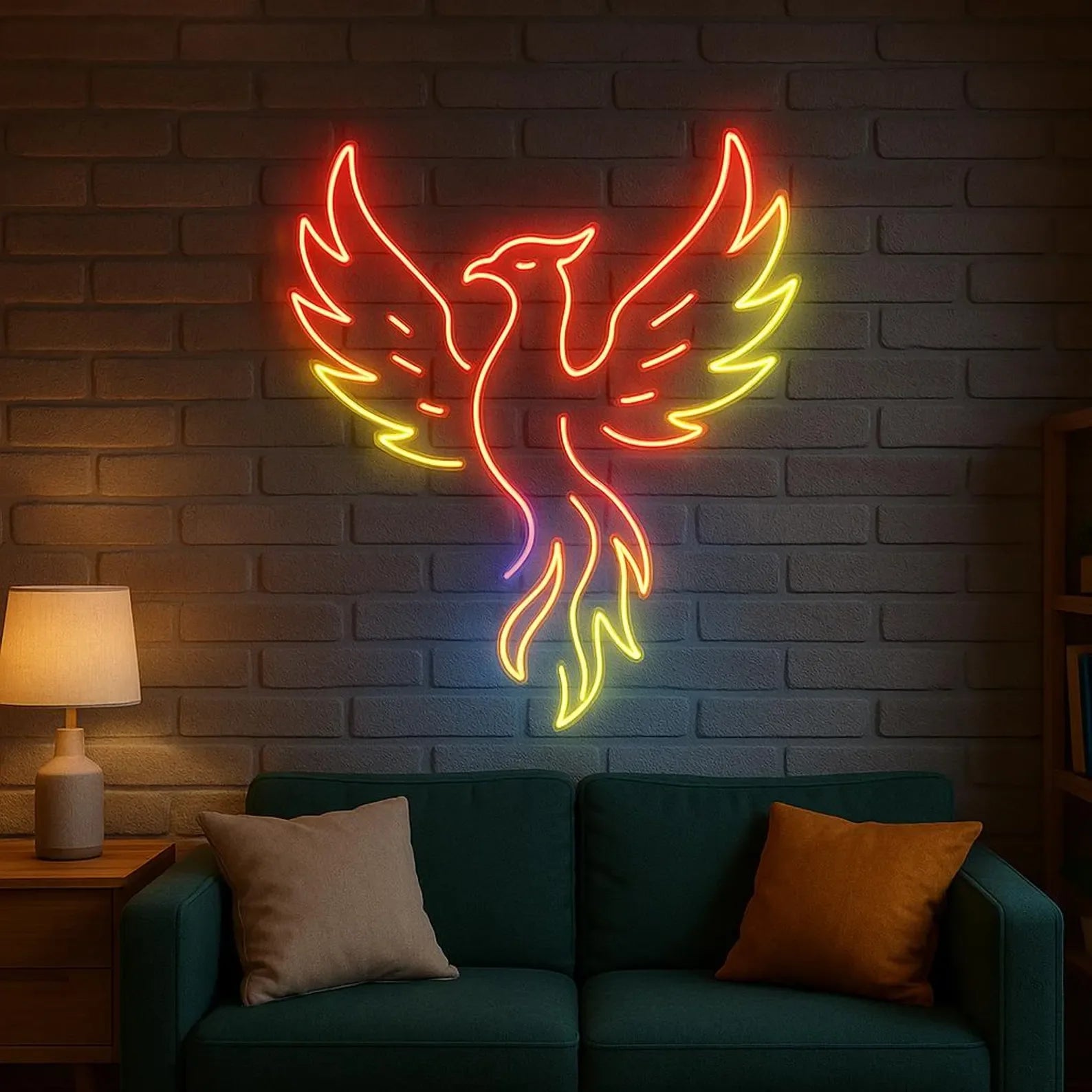 Phoenix Neon Sign,Legendary Immortal Bird Neon Sign. Bird LED Decor. Mythology Led Decor,Gift for Kids