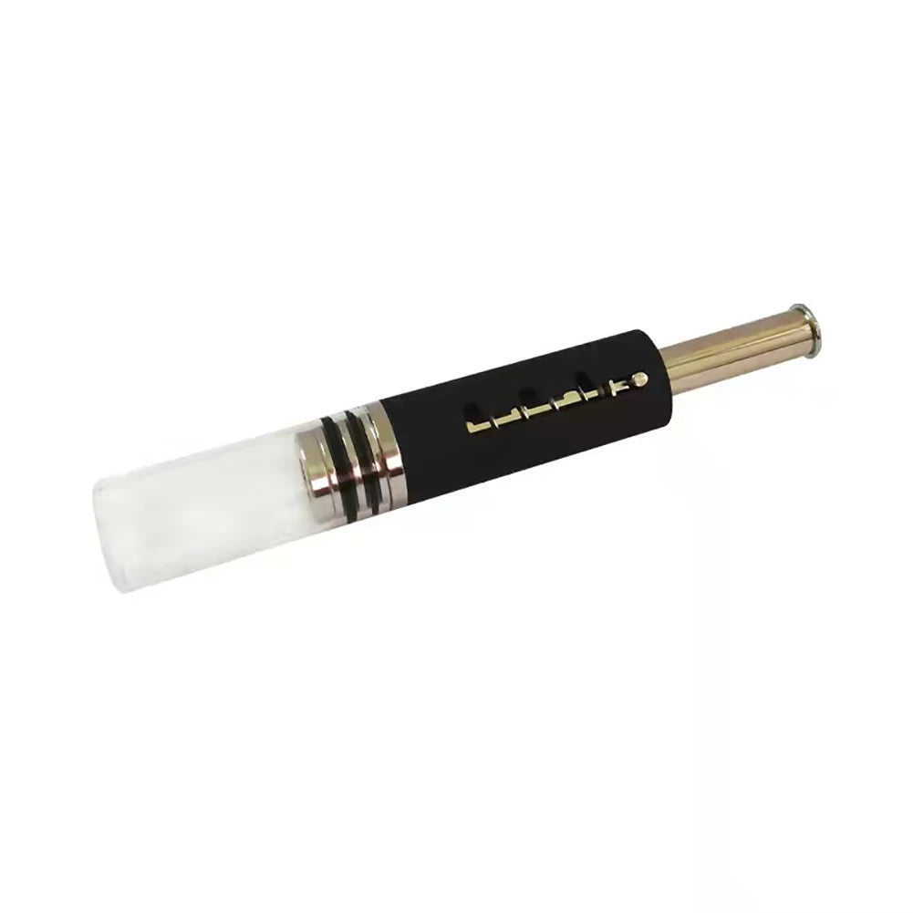 EDG Pipe Retractable Tobacco Pipe Piston Type Glass Pipe Dry Burner Smoking Products Gift for Men Herb Accessories