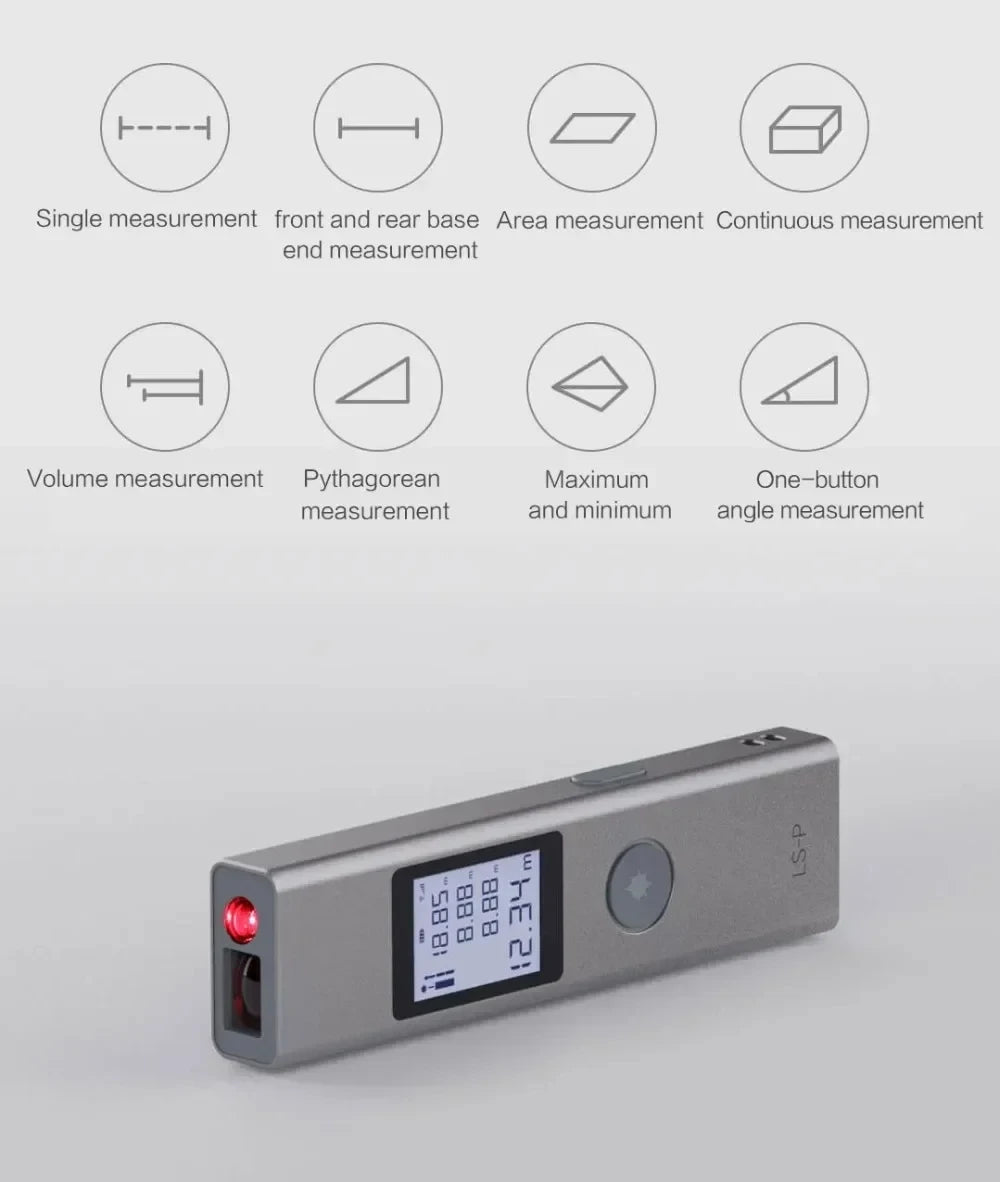 Original AtuMan DUKA Laser Range finder 25/40m LS-P/LS-1 Portable USB Charger High Precision Measurement Laser Range Finder