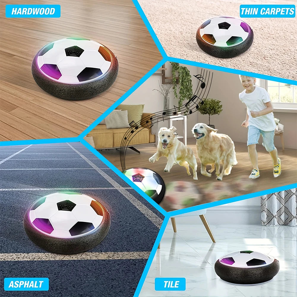 7″ Hover Soccer Ball Kids Toys, Electric Floating Football with LED Music, Soccer Ball Indoor Game for Children, Birthday Gift