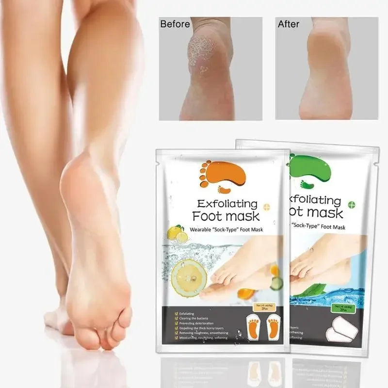 2pcs/Set Socks For Pedicure Socks For Feet Peeling Foot Mask Health Care Skin Care Feet Dead Skin Removal Exfoliating Foot Mask