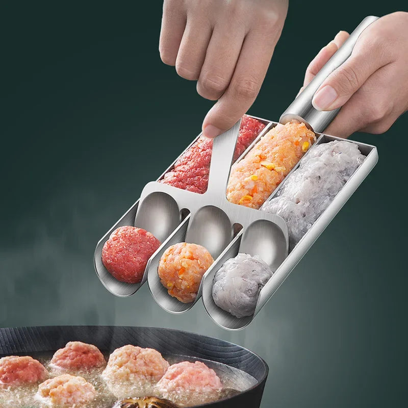 Meatball Maker Stainless Steel Meatball Mold for Easy Homemade Meatballs, Salad Balls, Sandwich Perfect for Family Cooking