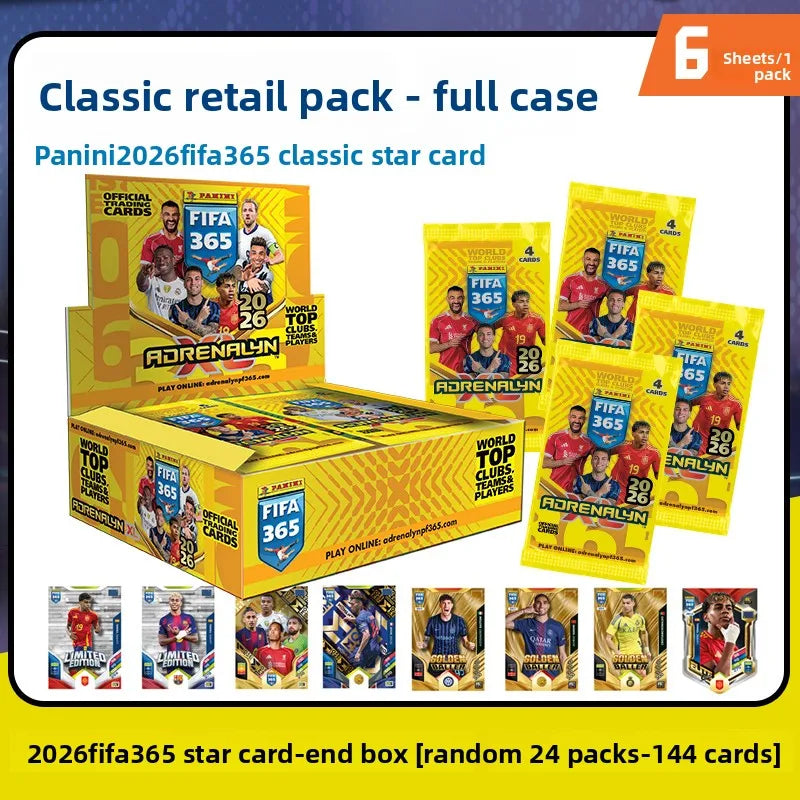 2026 Panini FIFA 365 Adrenalyn XL - Top Clubs Teams Players Collectible Trading Card Gift
