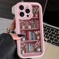 Pink Soft Shockproof Phone Case With Paintbook Design For iPhone 17 16 15 14 13 12 11 Pro Max Air X XS Max XR 7 8 Plus Cover