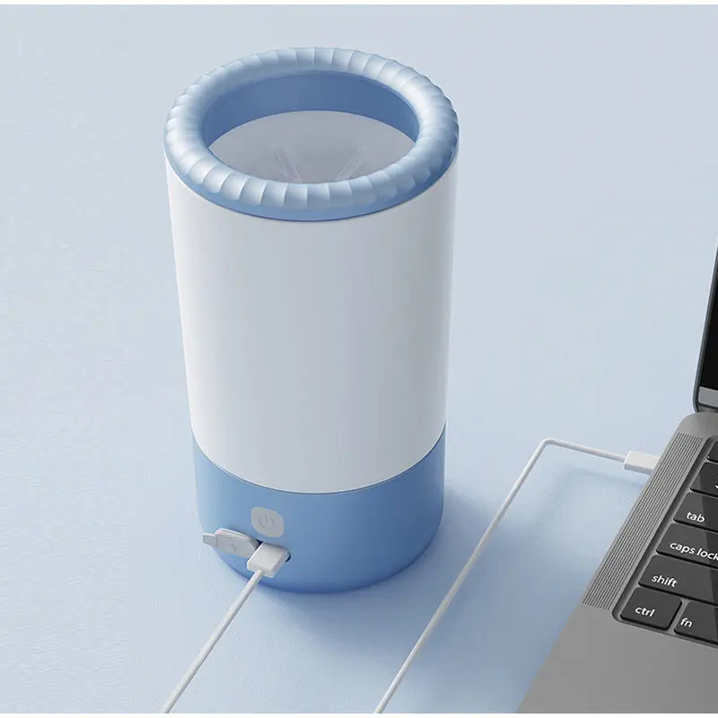 Pet Paw Cleaner Cup Automatic Dog Foot Washer with 360° Rotating Silicone Brush Portable Cleaning Tool for Bathing & Grooming