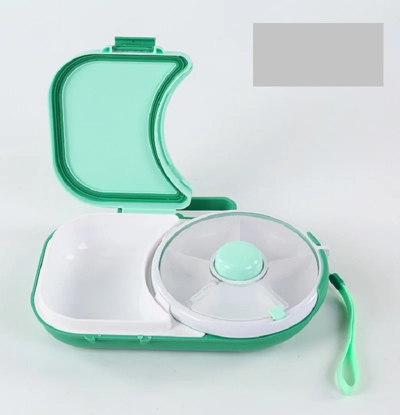 Rotating Lunch Box, Portable Children's Snack Rotating Fruit Plate When Going Out