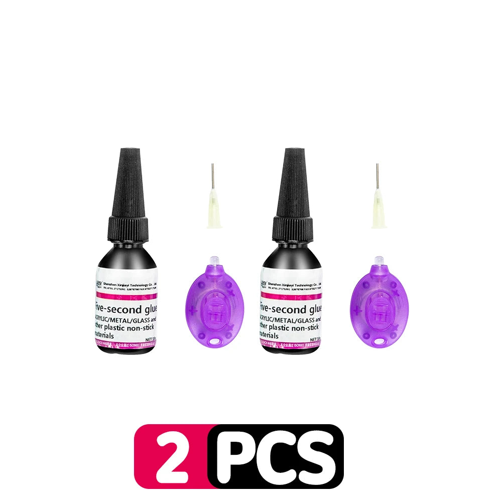 UV Light Glue Super Glue 5 Seconds Fix Adhesives Sealer Glass Metal Plastic Model Data Lines Crack Caulk High Temperature Repair