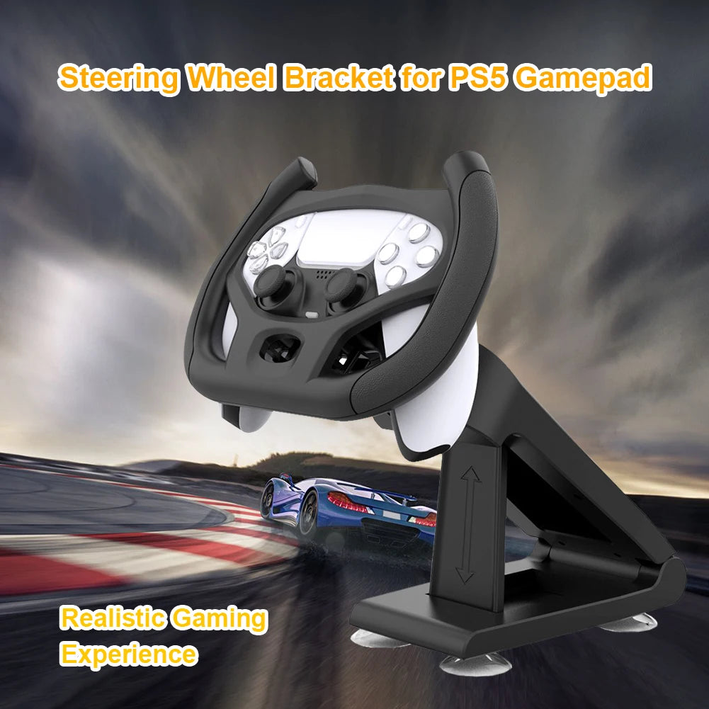 Professional Gaming Steering Wheel for PS5 Car Racing Games Handle with Bracket Steering Wheel with Bracket