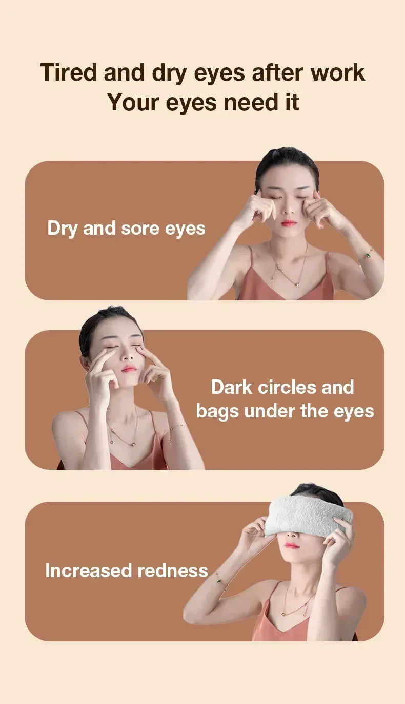 4D Eye Massager Smart Airbag Vibration Eye Care Instrument Hot Compress Bluetooth Eye Massage Glasses Fatigue anti-wrinkle Care