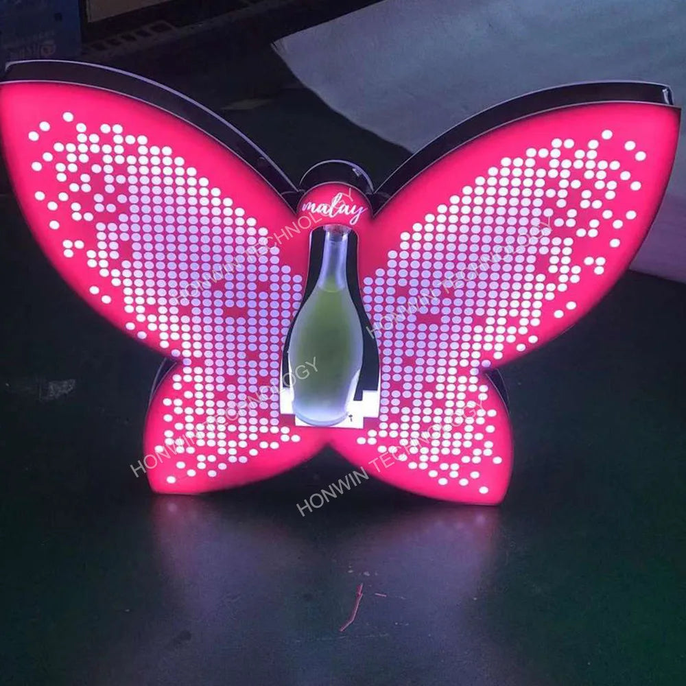 Nightclub Wine Presenter 3 Bottles Rechargeable LED Ace of Spade Glorifier Box Armand de Brignac Champagne Bottle Carrier Case