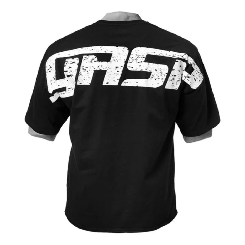 Fitness And Sports T-shirt Men's Loose Top European And American Large-sized Quick-drying Short-sleeved Shirt Fitness Training