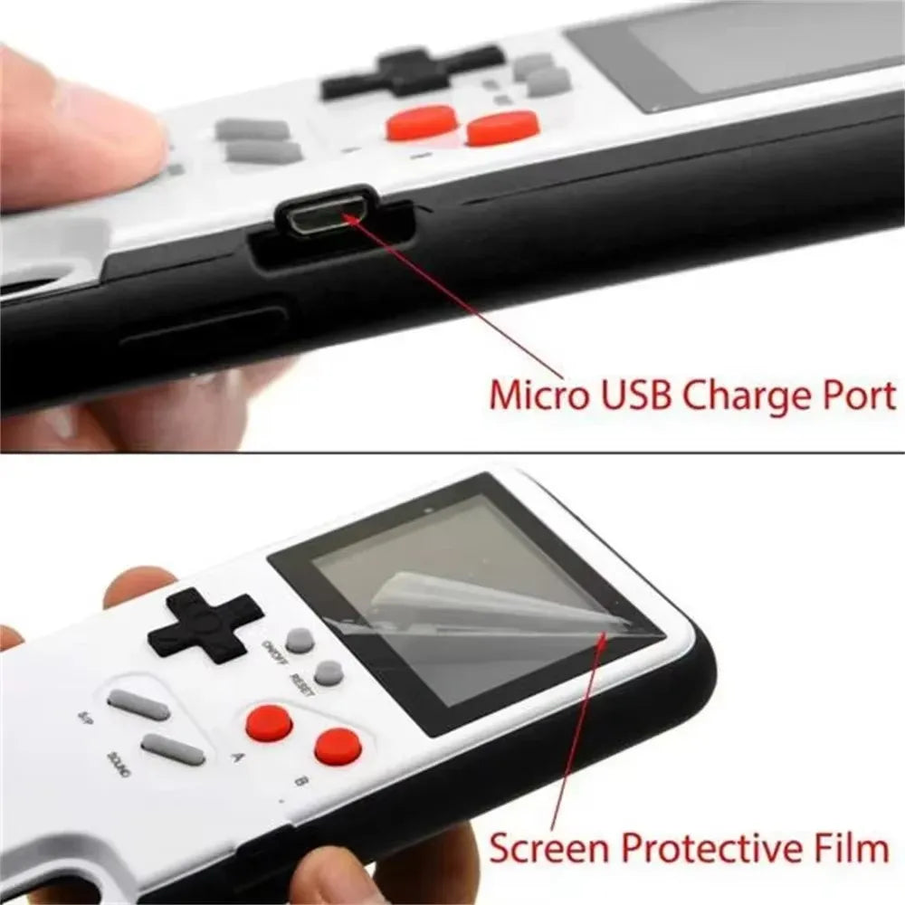 For iPhone 14 16 15 12 13 Pro Max X Xr Xs Max 7 8 Plus SE 2022 Playable Gameboy Case Retro 3D Video Game Cover Console