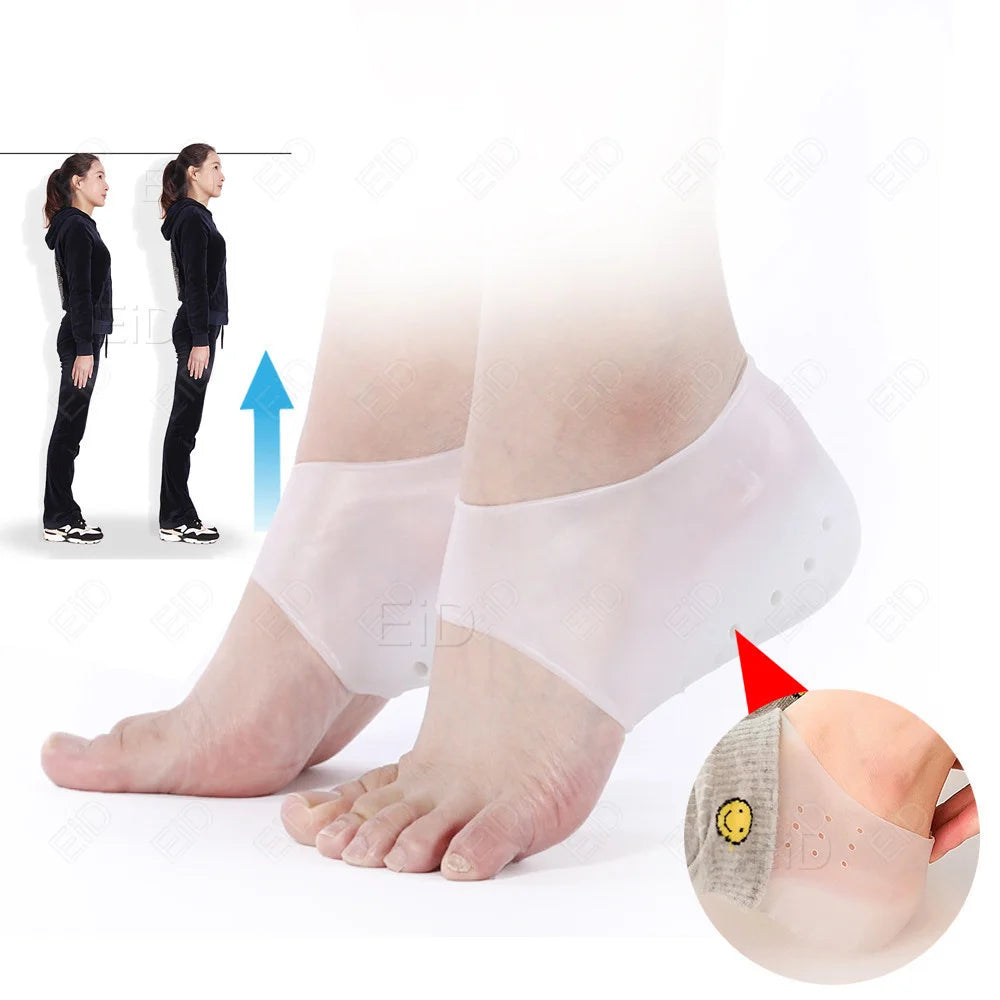 EiD 2cm 3cm 4cm Silicone Invisible Height Increase Insole Height Lift Taller 2in1 Soft Sock Shoes Pad for Men Women dropshipping