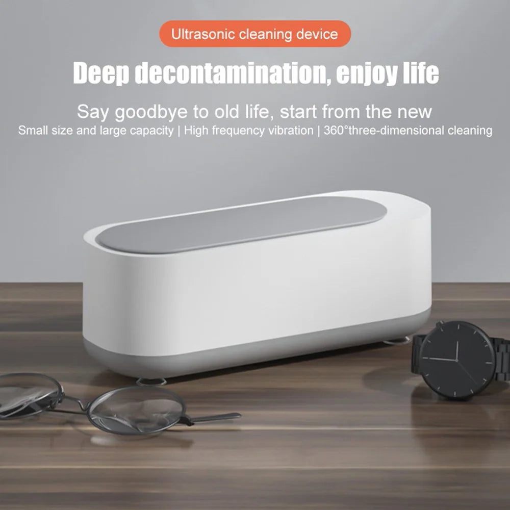 Ultrasonic Cleaning Machine High-frequency Vibration Eyeglass Cleaner Washing Tools for Watch/Jewelry/Glasses/Makeup Tool