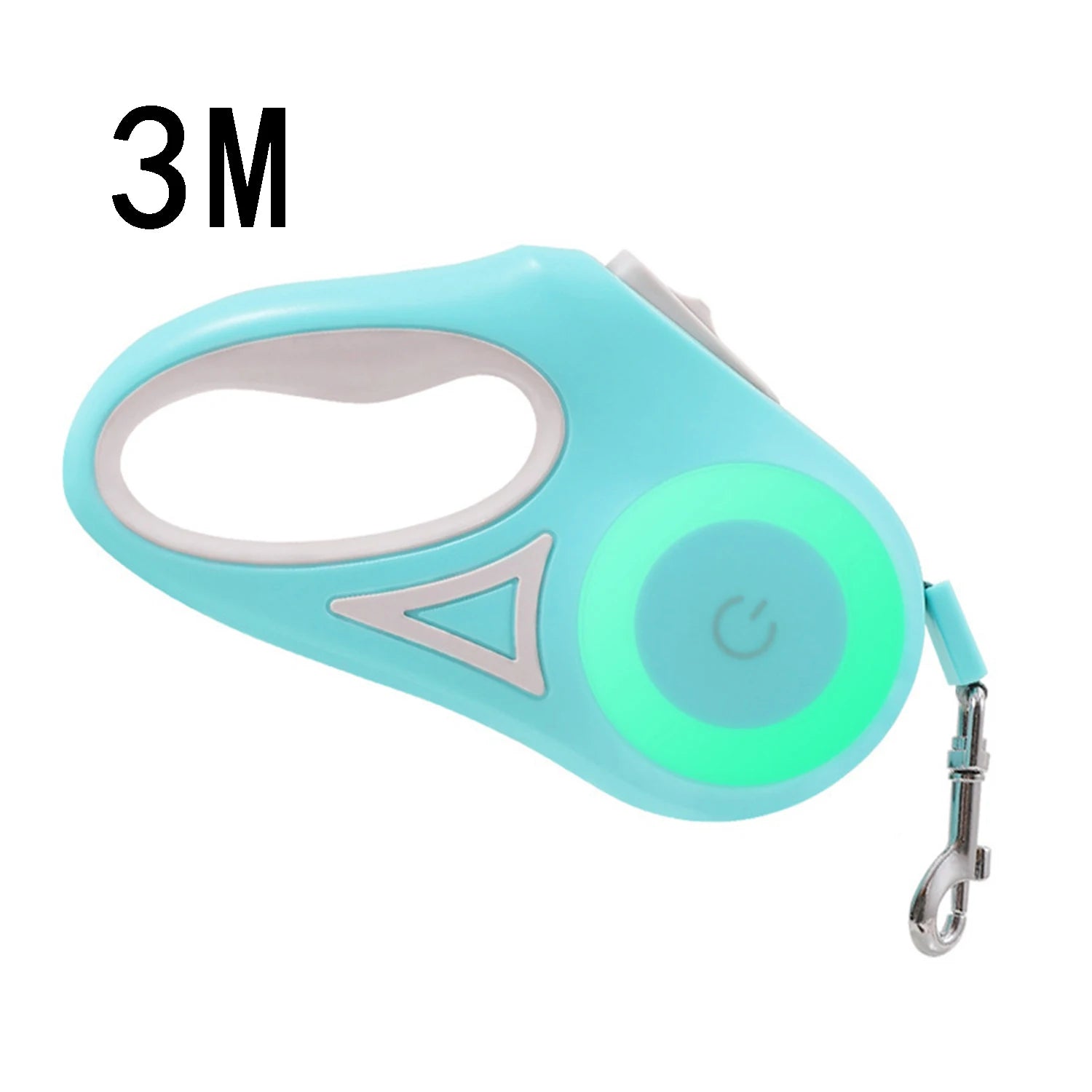 Retractable dog walker Tetractable leash for small and medium-sized dogs With flashligh and ambient light Nighttime safety