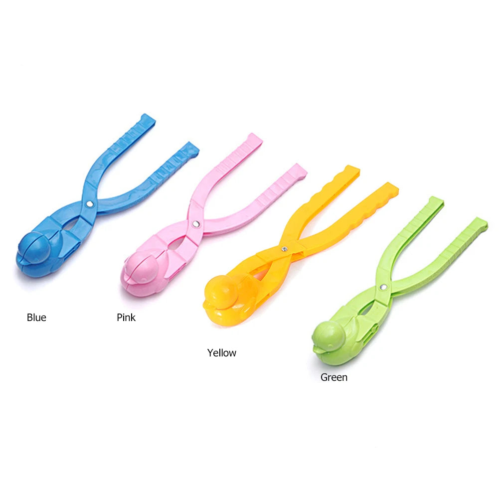 Snowball Maker Clip for Kids Adult Heart Snowflake Duck Shape Clip Tongs for Outdoor Sand Snow Ball Mold Toys Fight Sports Toys