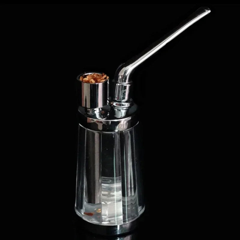 2025 New Popular Bottle Water Pipe Portable Mini Hookah Shisha Tobacco Smoking Pipes Gift of Health Metal Tube Filter