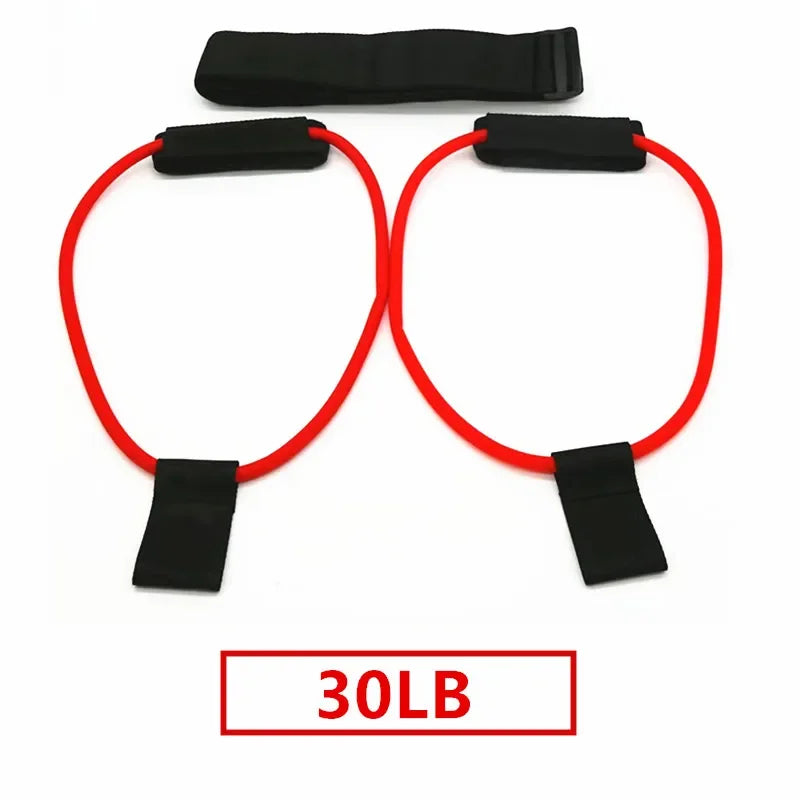 Muscle Strength Training Resistance Band Legs Waist Belt Pedal Exercise Body Building Workout Elastic Bands Fitness Equipment