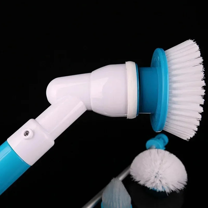 Electric Cleaning Brush 1PC Long Handle Rotating Cordless Rechargeable Household Bathroom Kitchen Floor Tile Washing Brush
