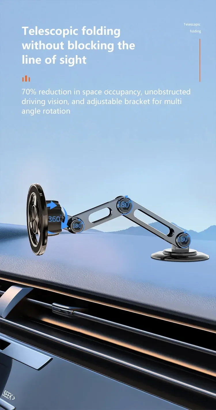 Magnetic Car Phone Holder Stand Magnet Car Mount Smartphone GPS Mobile Cell Support in Car Bracket for iPhone 15 Samsung Xiaomi