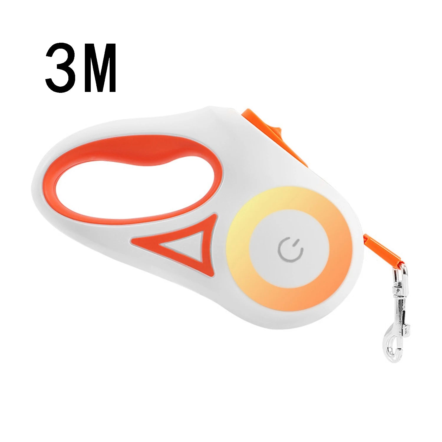 Retractable dog walker Tetractable leash for small and medium-sized dogs With flashligh and ambient light Nighttime safety