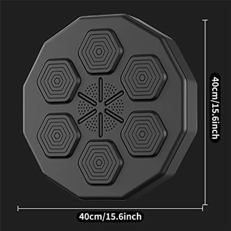 Qcvv-Electronic Music Boxing Pad,Wall Mounted Boxing Machine