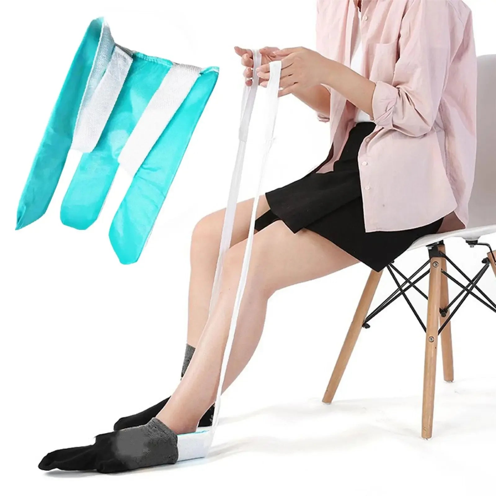 Three-Finger Lazy Sock Aid for Disabled, Pregnant Women, and Elderly – Easy Wear Assistive Device